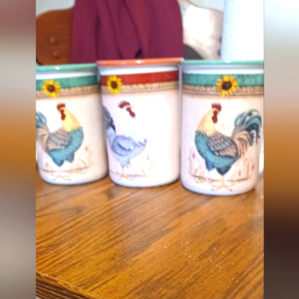 Rooster coffee cups 8oz